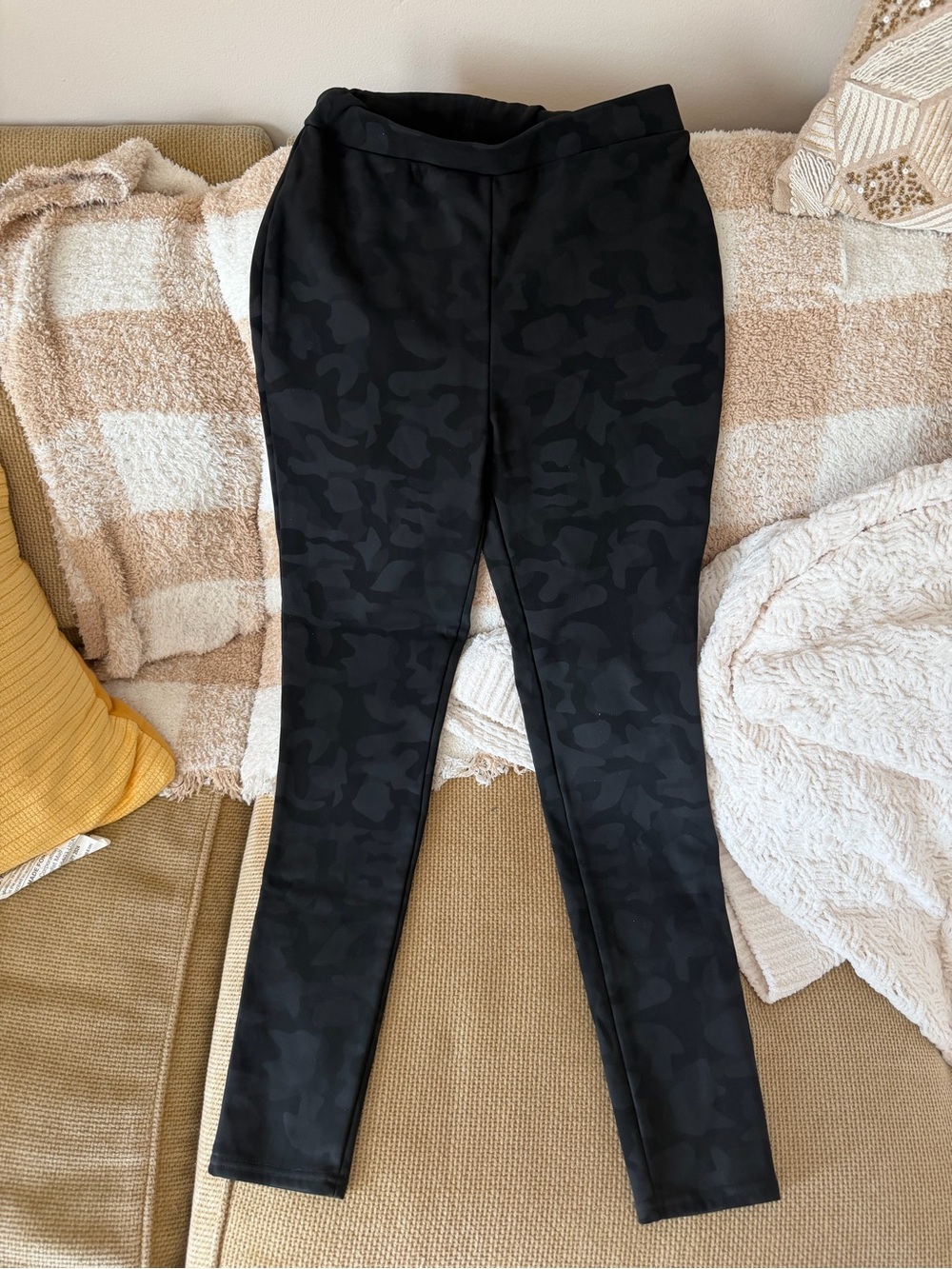 Black Camouflage Jogger Pants